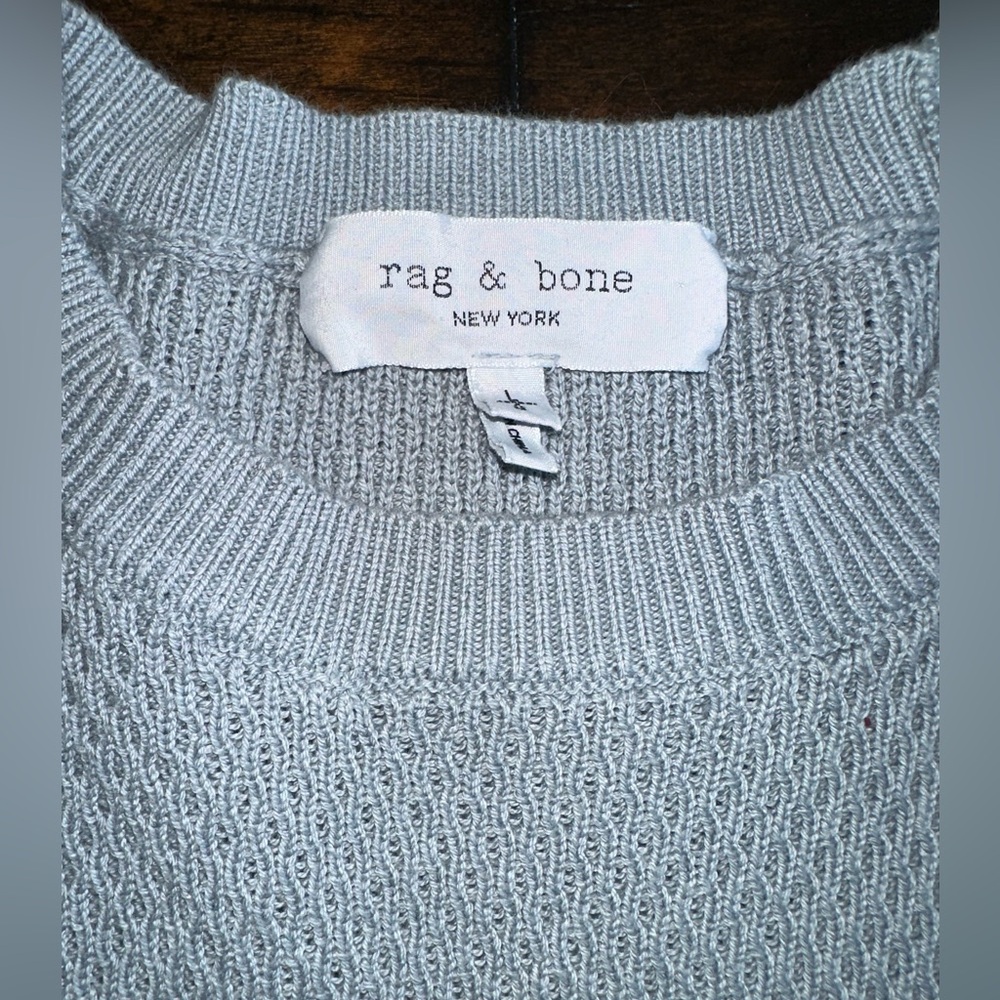 Rag & Bone Crewneck Knit Sweater 100% cotton size Large